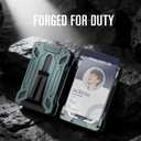 2 x Slim Wallet for Men and Card Holder | RFID Protected | Pull-Up Function | Front Pocket Wallets | ID Card Window | Integrated Money Clip | Grey