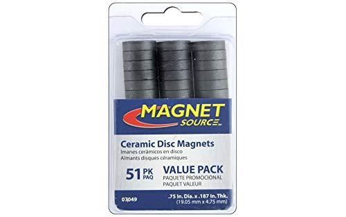 Master Magnetics Ceramic Disc Magnet Value Pack - 49-Pc. Set, Model Number 07049 Master Magnetics Ceramic Disc Magnet Value Pack - 49-Pc. Set, Model Number 07049