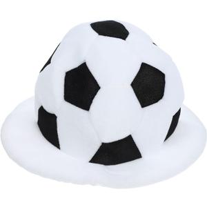 POPETPOP Soccer Party Hats Plush Football Hat Soccer Ball Costume Hat 2024 Cheerleading World Football Games Celebration Hat Sports Cap Headdress