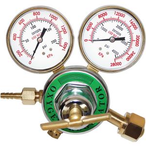 Heavy Duty Oxygen Regulator, Large Tank Gauge Cutting Torch Regulator, Outlet 0-200PSI Inlet 0-4000PSI CGA 540