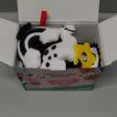 Spiral Car Seat Baby Toys 0-6 Months, Infant Carseat High Contrast Sensory Toys Hanging Stroller Accessories, Newborn Shower Gifts for Baby Boys Essentials Stuff, Cute Black and White Cow