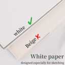 SuFly Sketch Book for Girls, 9 x 12 Spiral Bound Sketchbook, 100 Sheets Artist Sketch Pad, 68lb/100gsm White Paper Drawing Pad, Art Supplies.