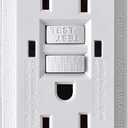 UL Listed GFCI Outlet 15 Amp 15A AC125V WR Duplex GFCI Receptacle Outlet,Weather-Resistant,LED Indicator,Ground Fault Circuit Interruptor