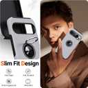 2 x JAME for Google Pixel 9 Pro XL Case, Slim Fit Phone Cover with Metal Ring Holder Kickstand Stand, Dual Layer Military Grade Shockproof Protective Phone Case for Google 9 Pro XL 6.8", Silver