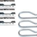 Direct Store Parts Kit DG111 Replacement for Nexgrill 720-0011,720-0047-U Gas Grill Burner and Heat Plate - 3 Pack (Stainless Steel Burner + Stainless Steel Heat Plate)