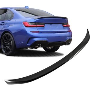 Rear Spoiler for BMW 3 Series G20 Sedan 2019-2023 G80 M3 2021-2023 Trunk Spoiler Wing Trunk Tail Rear Trunk Lid,Glossy Black Performance - AC Style