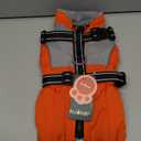 Kuoser Dog Coat, 2 in 1 Dog Jacket with Harness Built in, Winter Waterproof Puppy Puffer Jacket Snowsuit for Small Medium Large Dogs, Cold Weather Reflective Pet Fleece Hunting Vest with Zipper Size XS