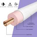 13 Ft Mini Split Line Set Air Conditioning Copper Tubing Pipe Extension 1/4" & 3/8" PE Thickened for AC and Heating 9000BTU