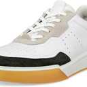ECCO Mens Street Court Lace (7-7.5, Peat/White/Lime Punch)