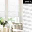 LazBlinds No Drill Cordless Cellular Shades, 35" W x 64" H, White
