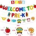 Welcome to Pre-k Banner First Day of Pre K Decorations Welcome Back to School Theme Classroom Bulletin Board Décor Watch Out Pre-K Here I Come Party Supplies