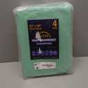 4 Pack 36 x 36 Extra Heavy Absorbency Washable Underpads, Waterproof Quick Drying Nursing Incontinence Reusable Washable Bed Pee Pads for Dogs, Diaper Changing & Adults, Green