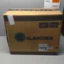 GLAHODEN Retractable Garden Hose Reel 5/8 in x 100 ft Metal Bracket, 2025 Upgraded Dual Ratchet Lock UV & Freeze Protection Brass Seal Slow Retraction Anti-Tangle Hose 180°Swivel