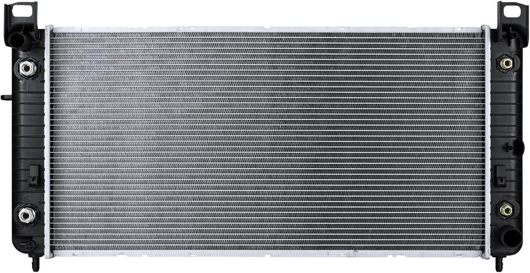 Autoexact 2370 Radiator Compatible with Chevy Silverado Suburban GMC Yukon Sierra Tahoe Escalade Hummer H2 4.3L 4.8L 5.3L 6.0L 6.2L Engine Radiator, 34", with TOC & with EOC