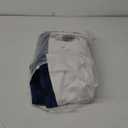 Victree Color Block Velvet Curtains for Bedroom, Patchwork Blackout Curtains 52 x 72 inch Length - Room Darkening Sun Light Blocking Grommet Window Drapes for Living Room, 2 Panels, Navy and White