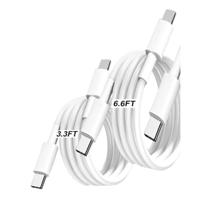 LOFPYE 2 Pack [3.3FT+6.6FT] 60W USB C to USB C Cable, Type C to Type C Cable,Fast Charging Cable for iPhone 17 16 15 Pro Plus Pro Max Air，for Galaxy S25, for iPad, for MacBook and More