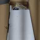 Set of 2 Industrial Touch Control Table Lamps with 2 USB Ports and AC Outlet - 3-Way Dimmable Gold Bedside Lamp Nightstand Desk Lamps for Bedroom Living Room, Amber Glass Shade & 2 LED Bulbs Included