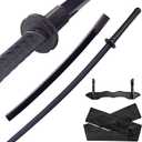 Japanese Katana Sword - Polypropylene Black Blade with Saya, Samurai Training Sword for Cosplay, 40.1 inches