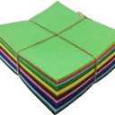 42pcs 6 x 6 inches (15cm x 15cm) Felt Fabric Sheet Assorted Color Felt Pack DIY Craft Squares Nonwoven