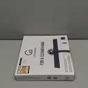 GTEWERK Silicone Shower Squeegee for Glass Doors & Mirrors with Stainless Steel Core, Streak-Free & No-Squeak Window Cleaning, 3-in-1 No-Drill Mount (Hook/Suction/Adhesive), Black, 9''