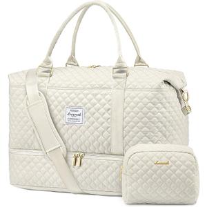 LOVEVOOK Travel Duffle Bag,Weekender Bags for Women with Shoe Compartment，Carry on Overnight Bag with Toiletry Bag,Gym Duffel Bag with Wet Pocket, Hospital Bags for Labor and Delivery