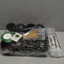 12 Set Halloween Witch Themed Party Favors Include Mini Plastic Candy Cauldrons Witch Brooms Card Ribbon Bags for DIY Crafts Trick or Treat Halloween Birthday Party Gifts Decorations