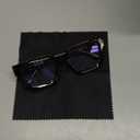 Livho Oversized Eyewear Frame for Woman and Men - Rectangle Fashion Glasses for Computer, Chic Preppy Frame (Coco Tortoise)