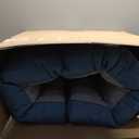 Blazing Needles Indoor/Outdoor Tufted Bench Cushion, 55" Wide, Sea Blue