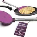 Wide Pancake Spatula Flipper - Heat Resistant Extra Large Silicone Turner for Non-Stick Cookware & Griddle - Perfect for Crepes & Eggs - Ideal Big Baking Tool for Women Who Love to Bake by KPKitchen