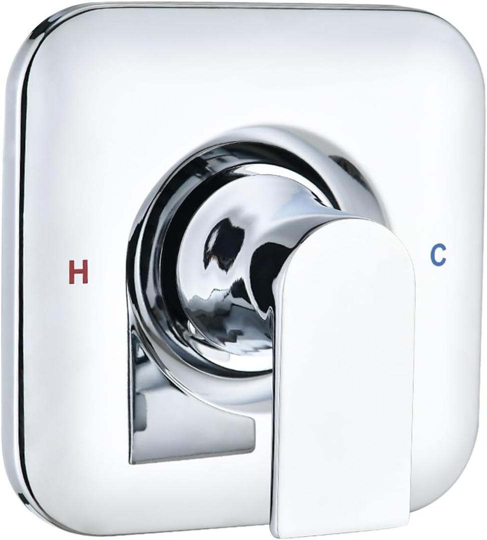 Trim Kit Compatible with Moen Shower Faucet (Valve& Catridge Not Inclued), Volume and Temperature Control Level Handle, Chrome