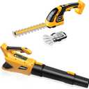 Cordless Leaf Blower and Hedge Trimmer & Grass Shear Combo Compatible with DEWALT 20V MAX Battery (Battery and Charger not Included)