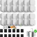 KOOGMOON Cat Water Fountain Filters: 12 Filters + 12 Sponges Cat Fountain Replacement Filters for Cat Fountain with Activated Carbon Filter and Ultra-fine Fiber
