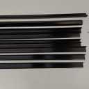 Aluminum Alloy Metal Corner Protector 10PCS Wall Corner Protector 0.6x0.6x48 inches Corner Trim Black Decoration Pack of 10 Corner Guards 21Ga Thickness