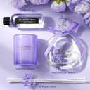 Mothers Day Gifts for Mom Daughter, Birthday Valentines Christmas Stocking Stuffer Gift Box for Women Wife Girlfriend Sister Best Friends Teachers, Violet Candle Gift Set, Self-Care Gifts for Her