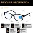 K KENZHOU Blue Light Glasses for Woman Men Bluelight Blocking Glasses for Computer Gaming Phones,Anti Eye Strain & UV Glare