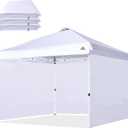 SCOCANOPY Sidewalls for 10x10 Canopy Frame, 3 Pack SunWalls Only,White