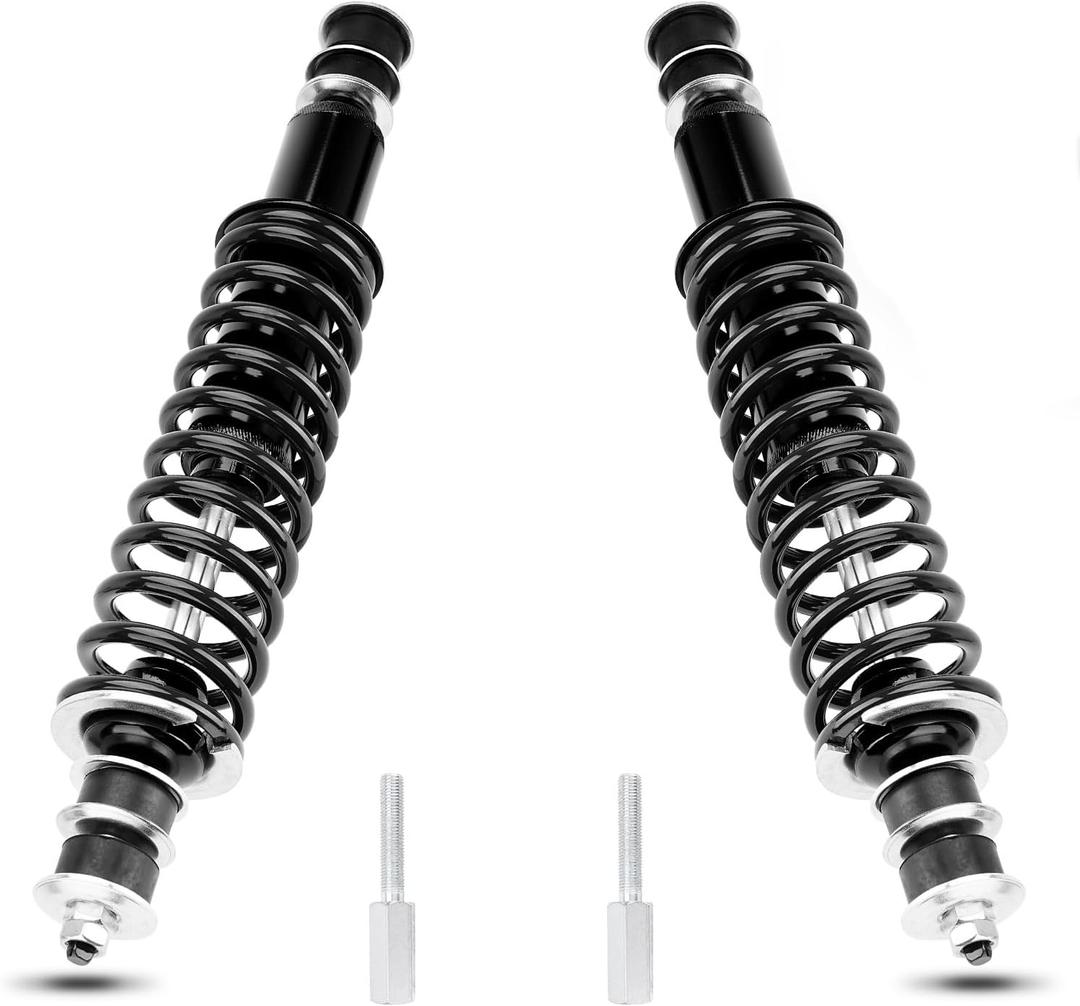 70928-G01 Golf Cart Front/Rear Shock Absorber Kit with Heavy Duty Coil Springs Compatible with 1994-up EZGO Medalist/TXT Gas & Electric Golf Carts Replaces# 76418-G01,70324-G01,76419-G01BLACK