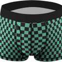 Amazon  Essentials Boys' Cotton Boxer Briefs Underwear (Previously Spotted Zebra), Pack of 7, Black/Grey/Pizza/Sharks/Checked, X-Small