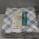 Comfort Spaces Cotton Flannel Breathable Warm Deep Pocket Sheets with Pillow Case Bedding, Queen, Blue Plaid 4 Piece