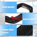 X AUTOHAUX ABS Plastic Carbon Fiber Pattern Black Interior Steering Wheel Cover Trim for Jeep Cherokee KL Grand Cherokee 2014-2020 Inner Decoration Auto