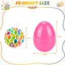 Gralima 18 Pack Easter Eggs with Stress Relief Balls, Easter Basket Stuffers Squeeze Sensory Squishy Balls Fidget Toys for Kids, Easter Eggs Hunt Party Favors Classroom Prizes