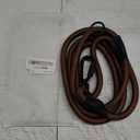Rope Dog Leash, 6 Foot Heavy Duty Dog Leash with Aviation Aluminum Auto Locking Carabiner, Strong Nylon Pet Lead for Small, Medium, Large Dogs (Brown, 6FT)