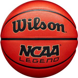 WILSON NCAA Legend Basketballs - Size 5, Size 6 and Size 7 (Orange/Black)