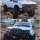 GoolRC RC Truck, WPL C24-1 RC Crawler 1/16 Scale Remote Control Car, 4WD All Terrain Off Road Pickup Truck, 2.4GHz RC Climbing Car with LED Light, 2 Batteries for Adults (White)