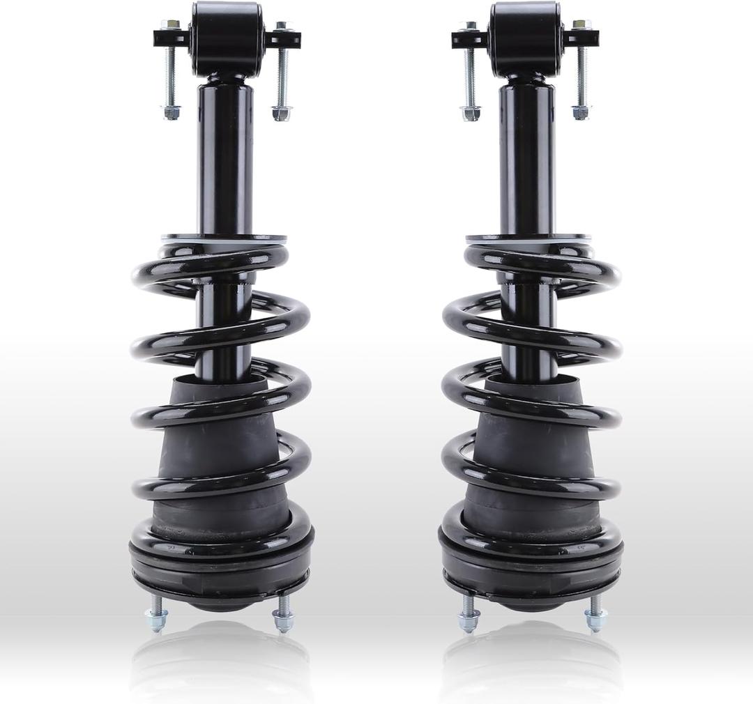 Front Complete Struts Shock Absorber Compatible with Sierra 1500 2007-2013, Silverado 1500 2007-2013, Quick Suspension 139105 * 2, Struts with Coil Spring SAA361