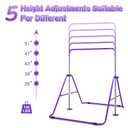 Expandable Gymnastics Bars, Adjustable Height Gymnastic Horizontal Bars
Gym Junior Training Bar with Rings, Sturdy Children's Folding Training for Home Use