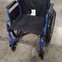 Drive Medical Blue Streak Wheelchair with Flip Back Desk Arms, Elevating Leg Rests Folding Outdoor Desk Length Arms,Alloy Steel 20 Inch Seat