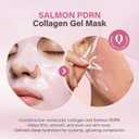 Quasi Salmon PDRN Collagen Mask Korean Skin care Gel Face Mask for Hydration, Firming & Smoothing Skincare, Collagen Boost & Pore Care 4 Masks, Non-Irritating, Natural Ingredients