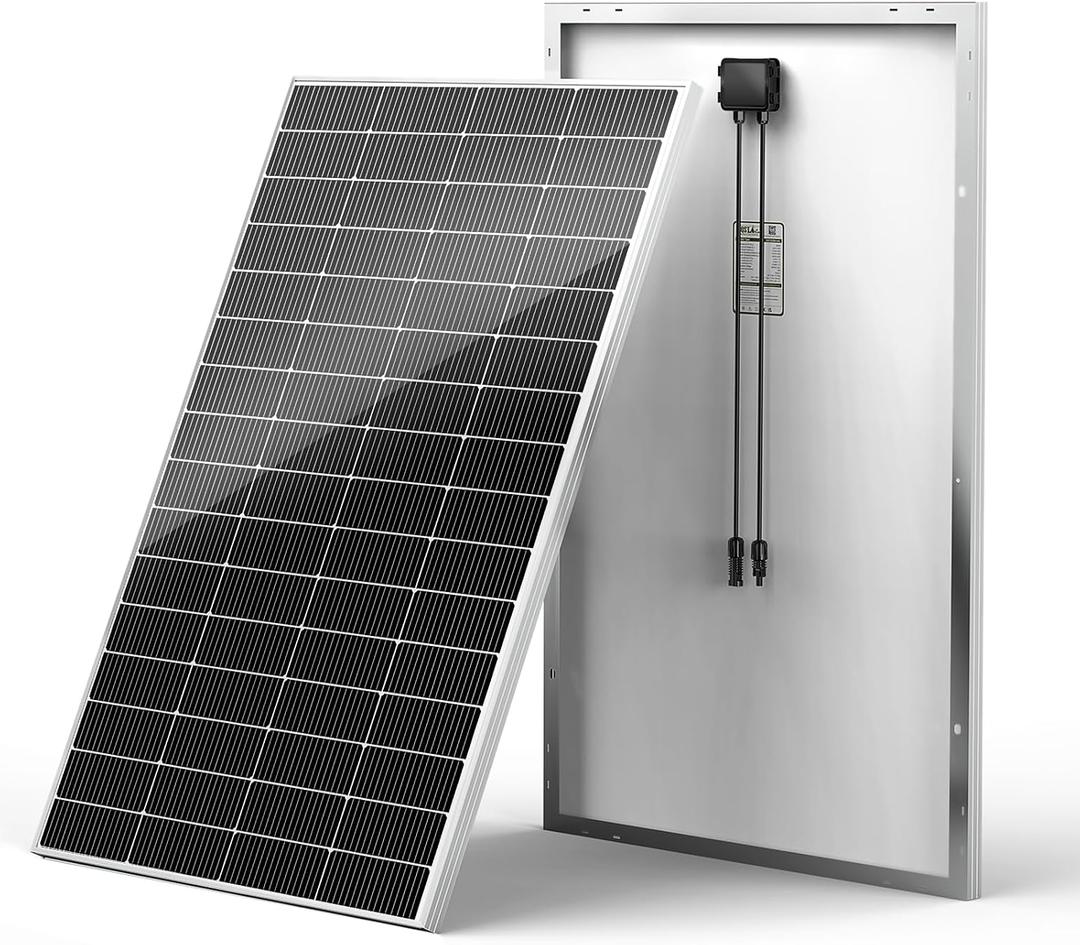 HQST N-Type 16BB 200 Watt Solar Panel, Compact & Lightweight Solar Panels with 30 Years Lifespan, up to 25.4% Efficiency, Grade A+ Cells, IP65 for RV, Van, Trailer, Marine, Rooftop, Farm, Off Grid