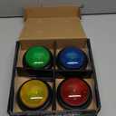 8-Pack Buzzers for Trivia Games, Kids Toys Board Games with Lights and Sound for Classroom, Family Games, Parties, Competition, Game Show and More (Glow, Pack, 8)